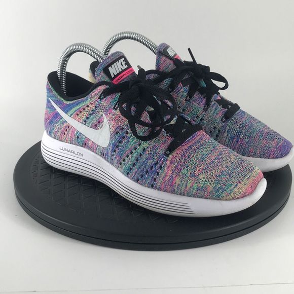 Nike LunarEpic Flyknit Multicolor Running Shoes 843765-004 Women’s Size 6.5 - Picture 3 of 12